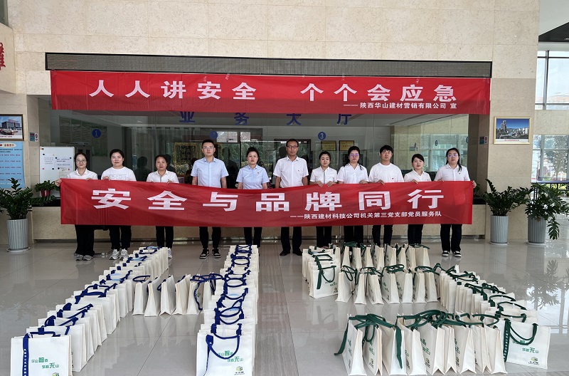 安全與品牌同行——陜西建材科技公司機(jī)關(guān)第三黨支部開(kāi)展黨員服務(wù)隊(duì)活動(dòng)